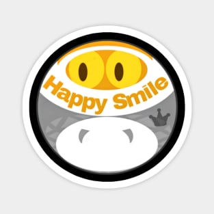 Happy smile gray untitled 010103 Magnet