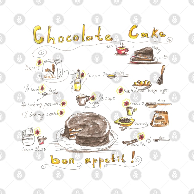 recipe of chocolate cake by lisenok