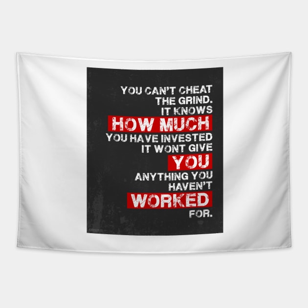 You cant cheat the grind success motivation Tapestry by alwaysup2late