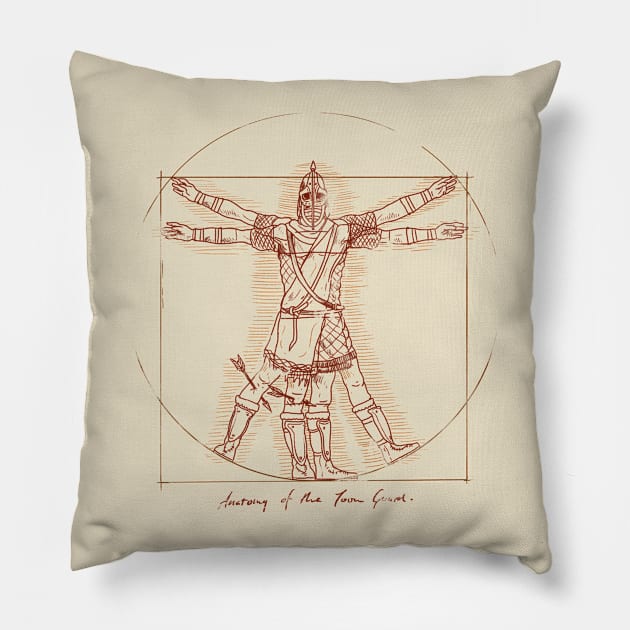 Anatomy of the Town Guard Pillow by Stefan Große Halbuer