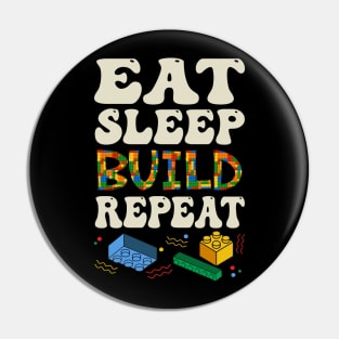 Birthday Master Brick Block Builder Pin