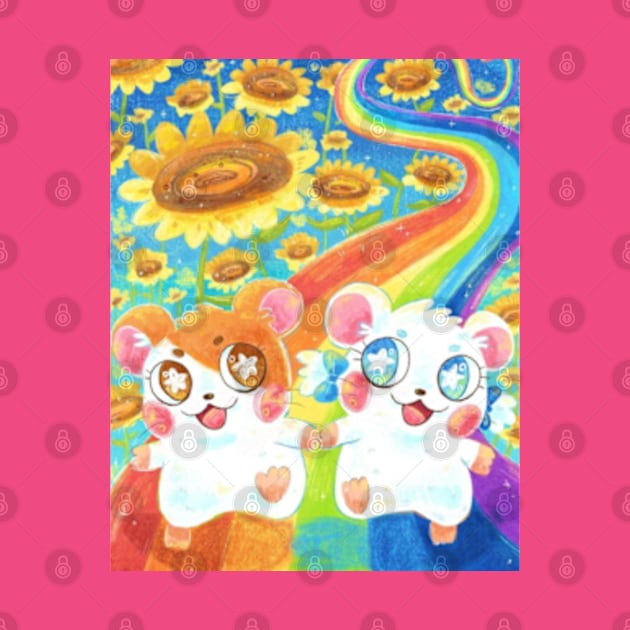 Rainbow Hamtaro by Selud Illustrator 