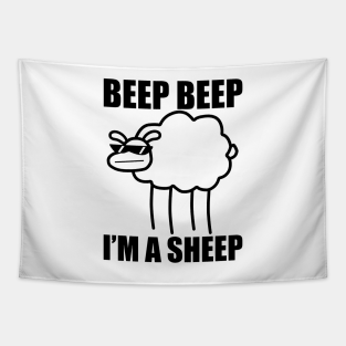 Beep Beep Tapestries Teepublic - beep beep im a sheep roblox id