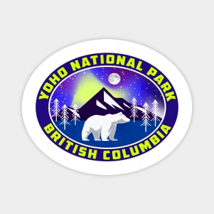 Yoho National Park British Columbia Canada Bear Rocky Mountains Magnet