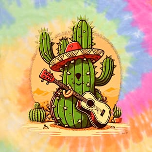 Cute Cactus Playing Guitar T-Shirt