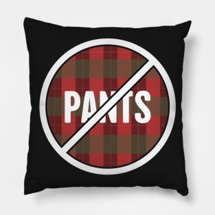 No Pants | Design For Kilt Wearers Pillow