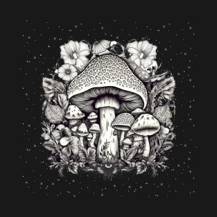 Floral Mushroom T-Shirt
