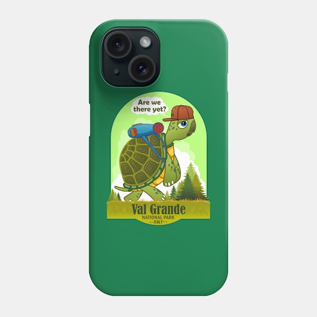 Funny Turtle, Val Grande National Park, Italy, Are We There Yet Phone Case by Jahmar Anderson