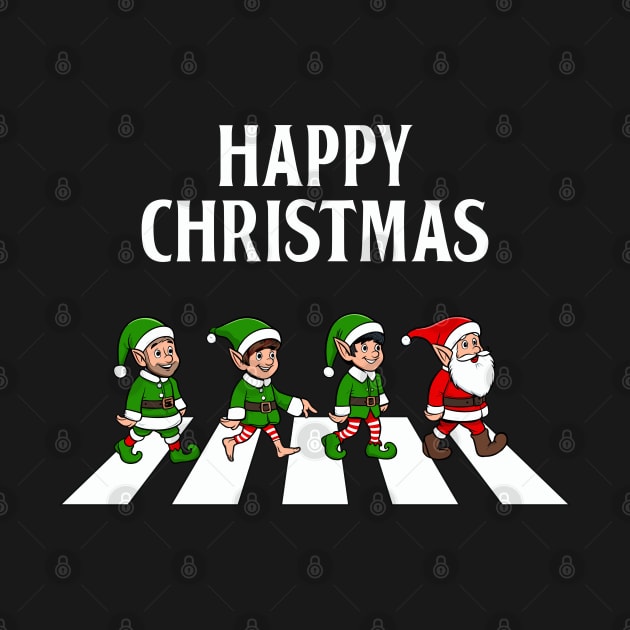 Abbey Road Christmas - Santa and Elves by TwistedCharm