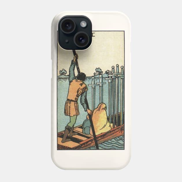 SIX OF SWORDS Phone Case by WAITE-SMITH VINTAGE ART