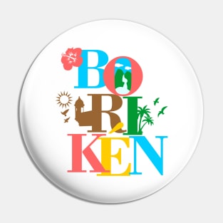 Puerto Rico Boriken Boricua Symbols Pin