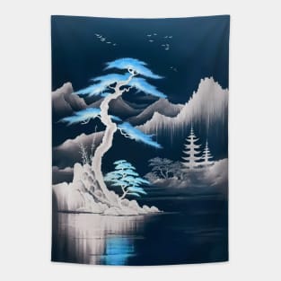 Japanese Landscape (Inverted) Tapestry