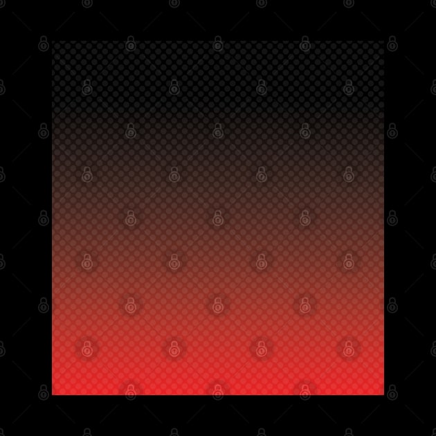 Red black ombre gradient pattern design with white polka dots by dmerchworld by dmerchworld