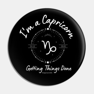 I'm a Capricorn getting things done Pin