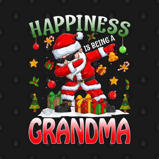 Happiness Is Being A Grandma Santa Christmas by intelus