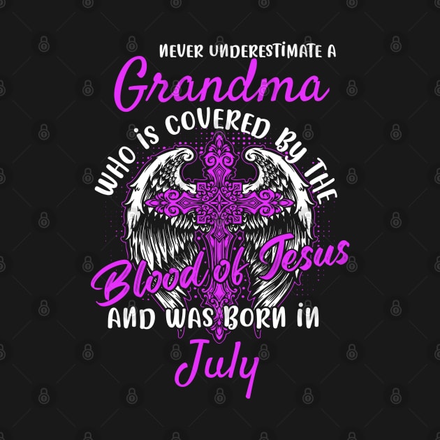 Christian Grandma who was Born in July Birthday Faith Gift by ArtedPool