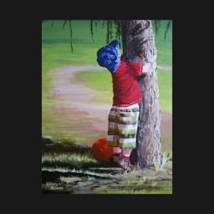 Child hugging a tree T-Shirt