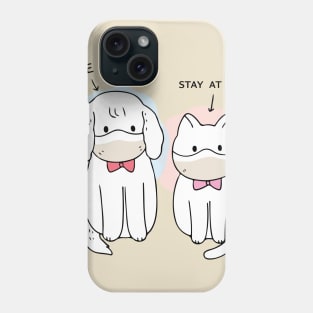 Stay at Home Cat And dog Phone Case