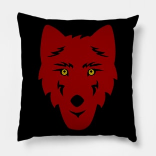 Wolf Head. Pillow