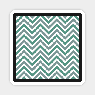 Pale Green Gray Chevron ZigZagFall Halloween Repeat Pattern Magnet