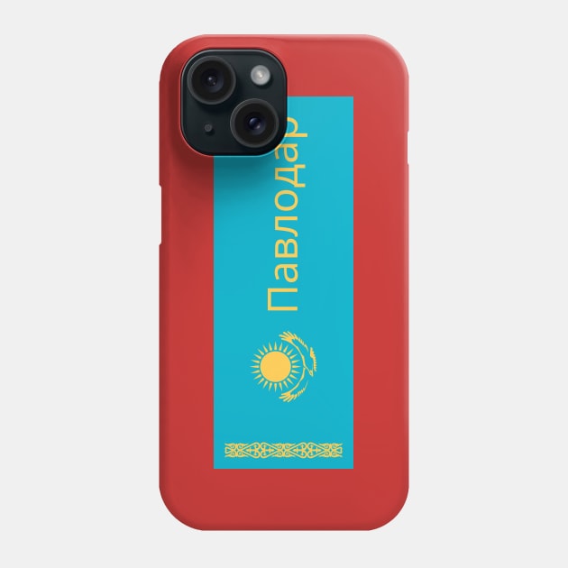 Pavlodar City in Kazakhstan Flag Phone Case by aybe7elf