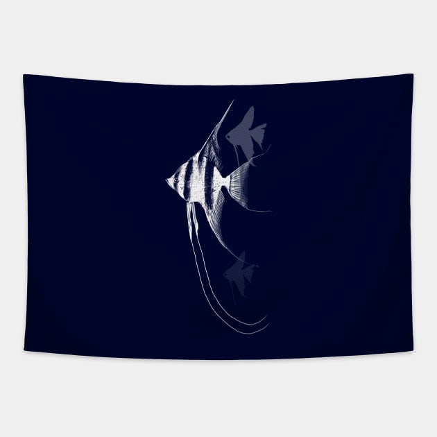 Angelfish Tapestry by qetza