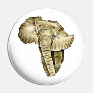 African Continent Pin