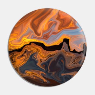 Liquid Marble, Sunset Colours Pin