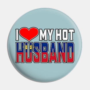 I Love My Hot Liechtensteiner Husband Pin