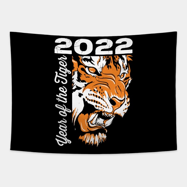 2022 Year of the Tiger Tapestry by RadStar