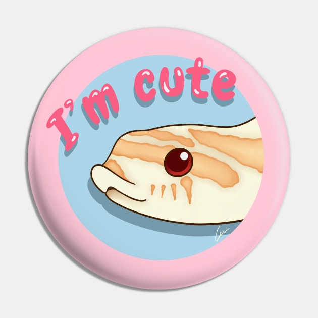 Cute Albino Western Hognose Snake Pin by anacecilia