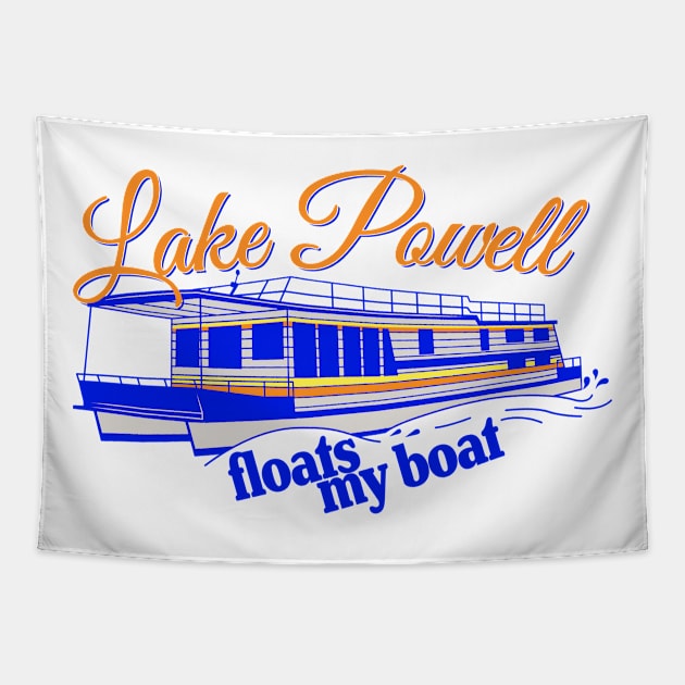 Lake Powell floats my boat Tapestry by LocalZonly