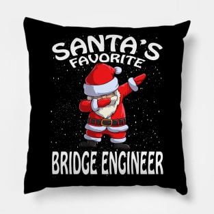 Santas Favorite Bridge Engineer Christmas Pillow