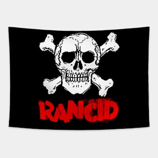 skull red type both Tapestry