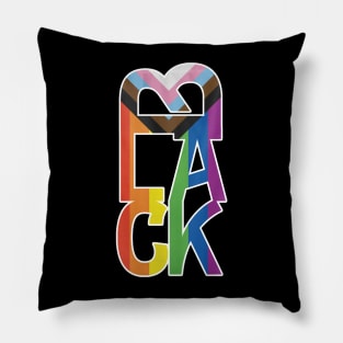 Black LGTBQ Pride Pillow