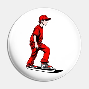 Skateboarder Pin