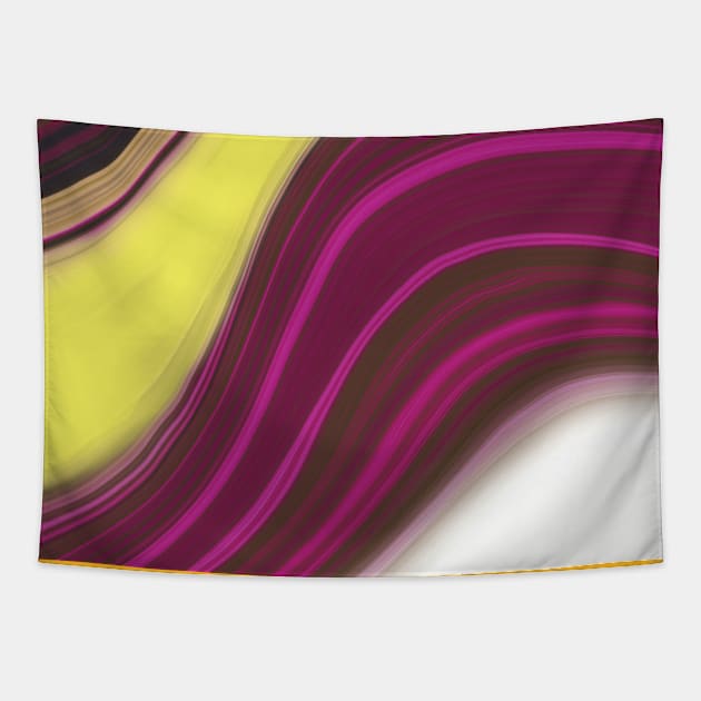 Summer Vibes Marble Waves Tapestry by ArticArtac