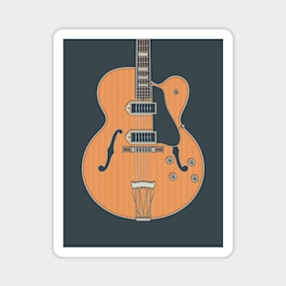 Single Cut Hollow Body Guitar Magnet