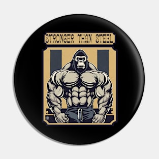 Gorilla bodybuilder Pin