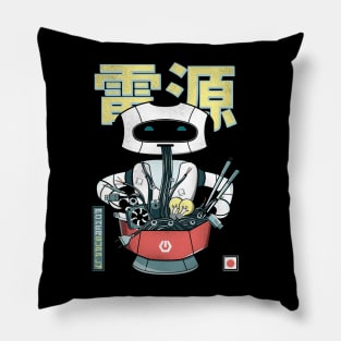 Ramen Noodles Japanese Robot - Power Supply Pillow