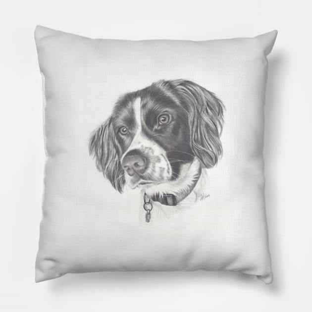 Springer Pillow by Beth Thompson Art