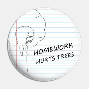 Homework hurts Pin