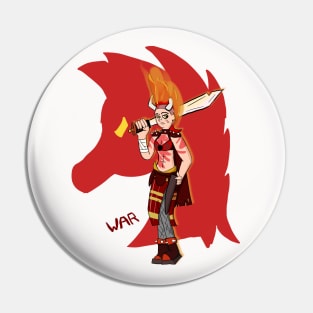 Red Horsewoman (War) Pin