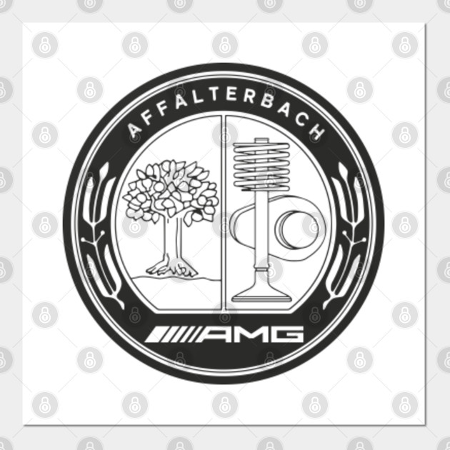 Amg Mercedes Benz Affalterbach Logo Amg Logo Poster Und Kunst
