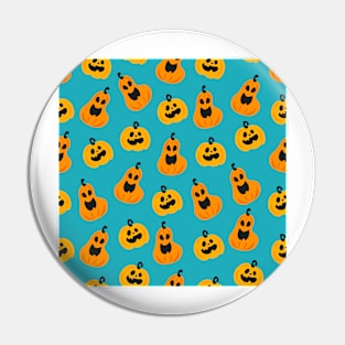 Pumpkin Halloween Face Gift Pin