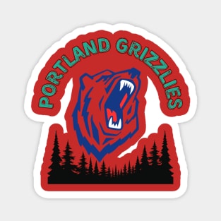 Portland grizzlies Magnet