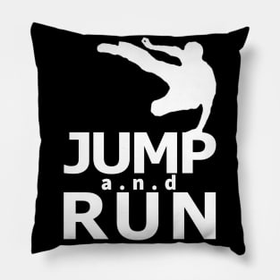 Jump and Run Pure White Pillow