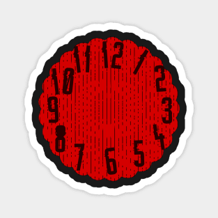 red clock Magnet