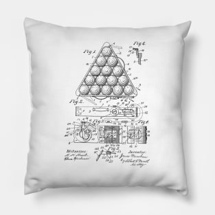 Registering Triangle Vintage Patent Drawing Pillow