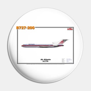 Boeing B727-200 - Air Atlanta (Art Print) Pin